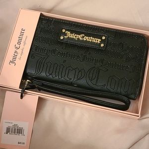 🖤 Juicy Couture Black Laser Cut Word Play Wallet